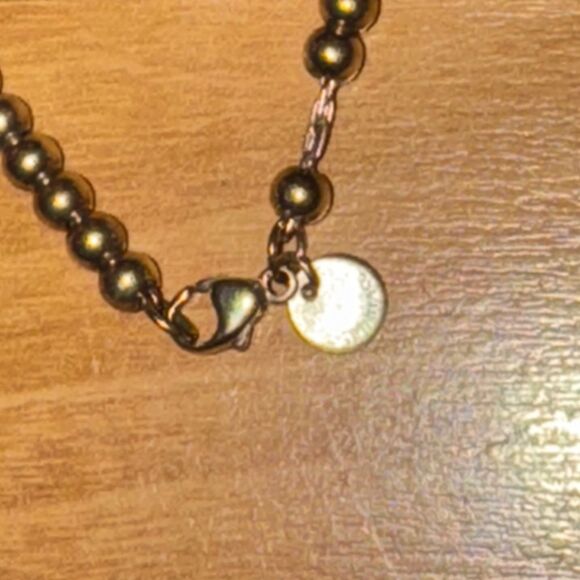 TIFFANY return to Tiffany rose gold heart and silver beaded bracelet - Picture 4 of 9